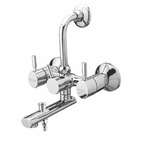 Wall Mixer Three in One with L-Bend for Overhead Shower